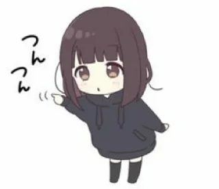❣ emoji Chibi Kurumi-Chan || @RevelryStickers Telegram sticker 6 of 41
