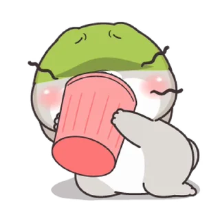 🤢 emoji Miss Rabbit @Stickersey Telegram sticker 9 of 30