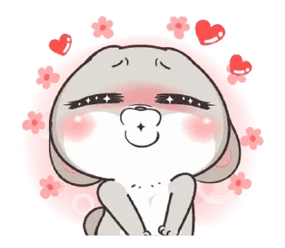 😘 emoji Miss Rabbit @Stickersey Telegram sticker 14 of 30