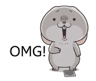 😲 emoji Miss Rabbit @Stickersey Telegram sticker 12 of 30