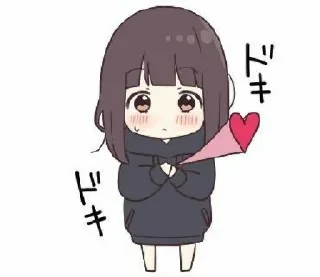 ❣ emoji Chibi Kurumi-Chan || @RevelryStickers Telegram sticker 15 of 41