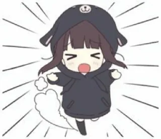 ❣ emoji Chibi Kurumi-Chan || @RevelryStickers Telegram sticker 5 of 41