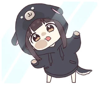 🌩 emoji @waesticker kurumi-chan.10 Telegram sticker 9 of 42