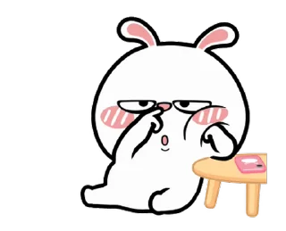 👃 emoji Hyper Rabbit @Stickersey Telegram sticker 19 of 30