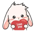 😍 emoji Rabbit Telegram sticker 10 of 40
