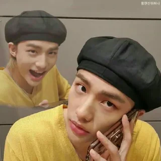 😀 emoji Hyunjin lawak @HWCNGHYEONJIN Telegram sticker 7 of 18