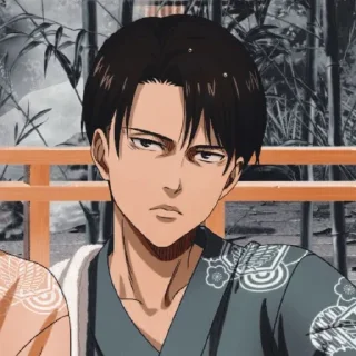 🖤 emoji Levi Ackerman Telegram sticker 17 of 52
