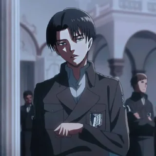 🖤 emoji Levi Ackerman Telegram sticker 21 of 52