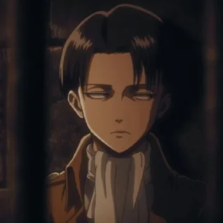 🖤 emoji Levi Ackerman Telegram sticker 12 of 52