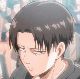 🖤 emoji Levi Ackerman Telegram sticker 15 of 52