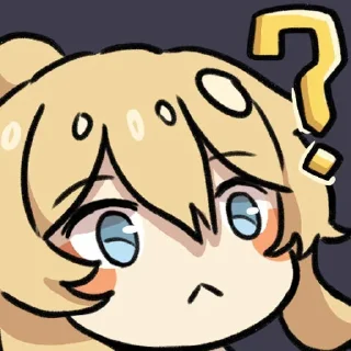 ❓ emoji Genshin Telegram sticker 19 of 22