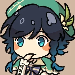 🤔 emoji Genshin Telegram sticker 21 of 22
