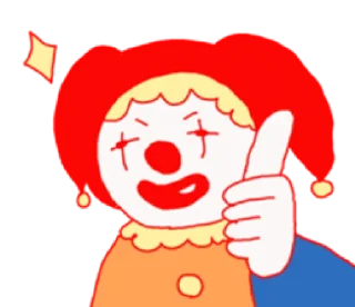 👍 emoji clown @inshanity Telegram sticker 10 of 10