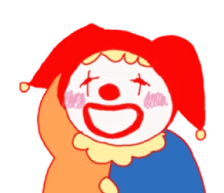 😁 emoji clown @inshanity Telegram sticker 9 of 10