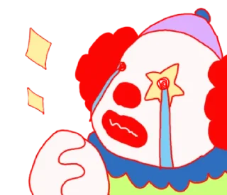 😭 emoji clown @inshanity Telegram sticker 3 of 10