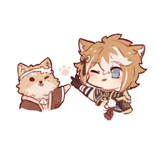 🦴 emoji GOROU!!₍ᐢ •‌ ‌•‌ ᐢ₎ @GENSHIINS Telegram sticker 20 of 37