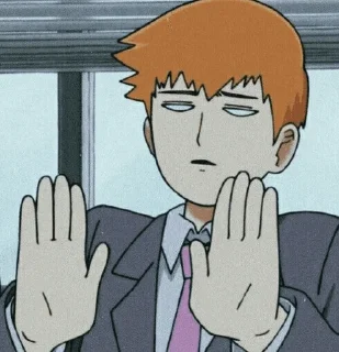 Sticker from Reigen Arataka—Mob Psycho 100 : @kcshima