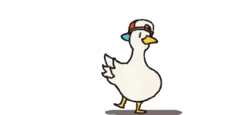 🦆 emoji 𔘓 𝒉𝒆𝒏 Telegram sticker 15 of 50