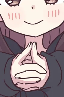 ⭐️ emoji とびだす♡くるみちゃん。 Telegram sticker 2 of 24