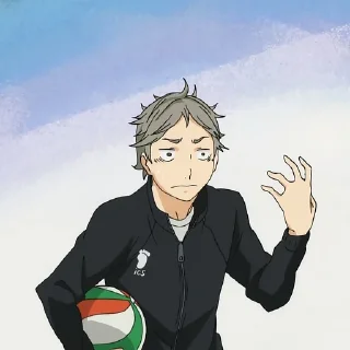 🏐 emoji @wallpaper_kid haikyuu//2 @Anime_Sticker_noob Telegram sticker 13 of 45