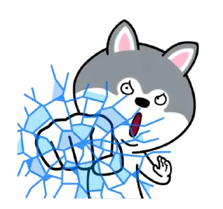 👊 emoji Hyper Dog @Stickersey Telegram sticker 5 of 30
