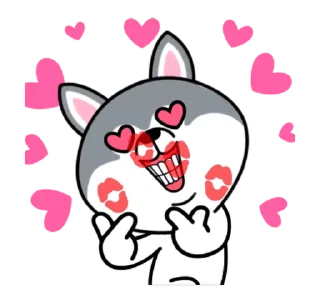 💋 emoji Hyper Dog @Stickersey Telegram sticker 17 of 30