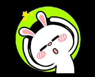 😋 emoji JUMSS :: HYPER RABBIT 1 Telegram sticker 1 of 8