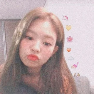 🍓 emoji Jennie cute Telegram sticker 13 of 22