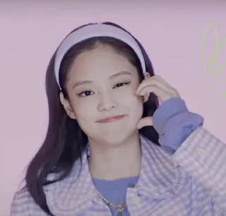 😍 emoji Jennie cute @aesthaticgirll Telegram sticker 15 of 35