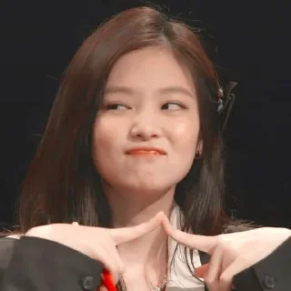 😍 emoji Jennie cute @aesthaticgirll Telegram sticker 9 of 35