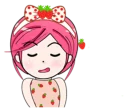 😑 emoji strawberry lady Telegram sticker 21 of 40