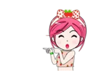 👈 emoji strawberry lady Telegram sticker 5 of 40