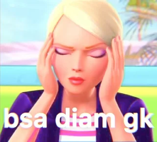 🤯 emoji ʚ ✧⁺. barbie salah gaul 🤩┆@JAYSIEO Telegram sticker 20 of 32