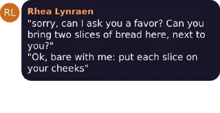 🥪 emoji Shit Rhea Says Telegram sticker 17 of 59