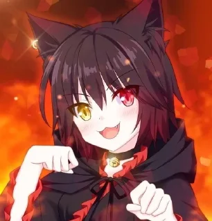 ♨️ emoji Kurumi tokisaki chibi × @voidstickers Telegram sticker 18 of 22