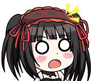 😱 emoji Chibi Kurumi ➜ @animee_stickers Telegram sticker 23 of 33