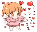 Sticker from Sticker of a boy and a girl!(Girls side) @bistic