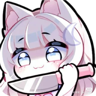 👄 emoji Kawaii @stikerhubanimes @sacredsoulx17 Telegram sticker 1 of 39