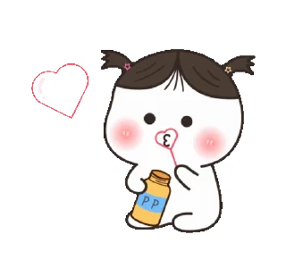 Sticker from @stickers_gifs_store chibi little Mochi🥰 — @stckrRobot
