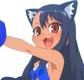✊ emoji Ijiranaide, Nagatoro-san ➜ @animee_stickers Telegram sticker 14 of 40