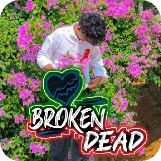 Sticker from 𝐁𝐑𝐎𝐊𝐄𝐍 @ALONE_DPZ_EDITZ @ALONEBOYSL