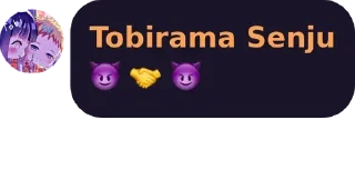💜 emoji tobirama's stic-pack (@yumekojabami_robot) Telegram sticker 22 of 91