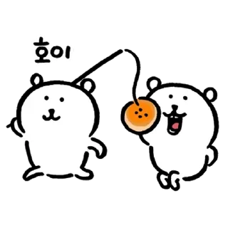Sticker from Kakao Joke bear 3