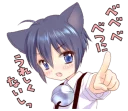 👇 emoji Boy of a Black Cat @tikelku Telegram sticker 14 of 41