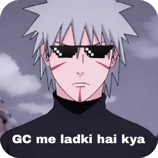😎 emoji Tobirama's pack Telegram sticker 8 of 61