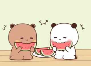🍉 emoji Dudu 🥰 @billimeowmeow Telegram sticker 10 of 50