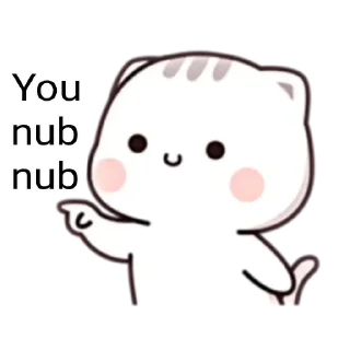 Sticker from Cat Bad Bad @kuachank