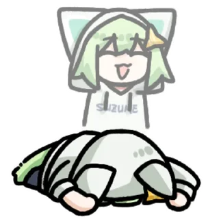 Sticker from 撕梓咩 系列3 @zhaxia_cn @SuzumeUnofficial