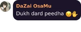 ✔️ emoji DaZai OsaMu's Telegram sticker 23 of 120