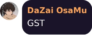 ✔️ emoji DaZai OsaMu's Telegram sticker 8 of 120
